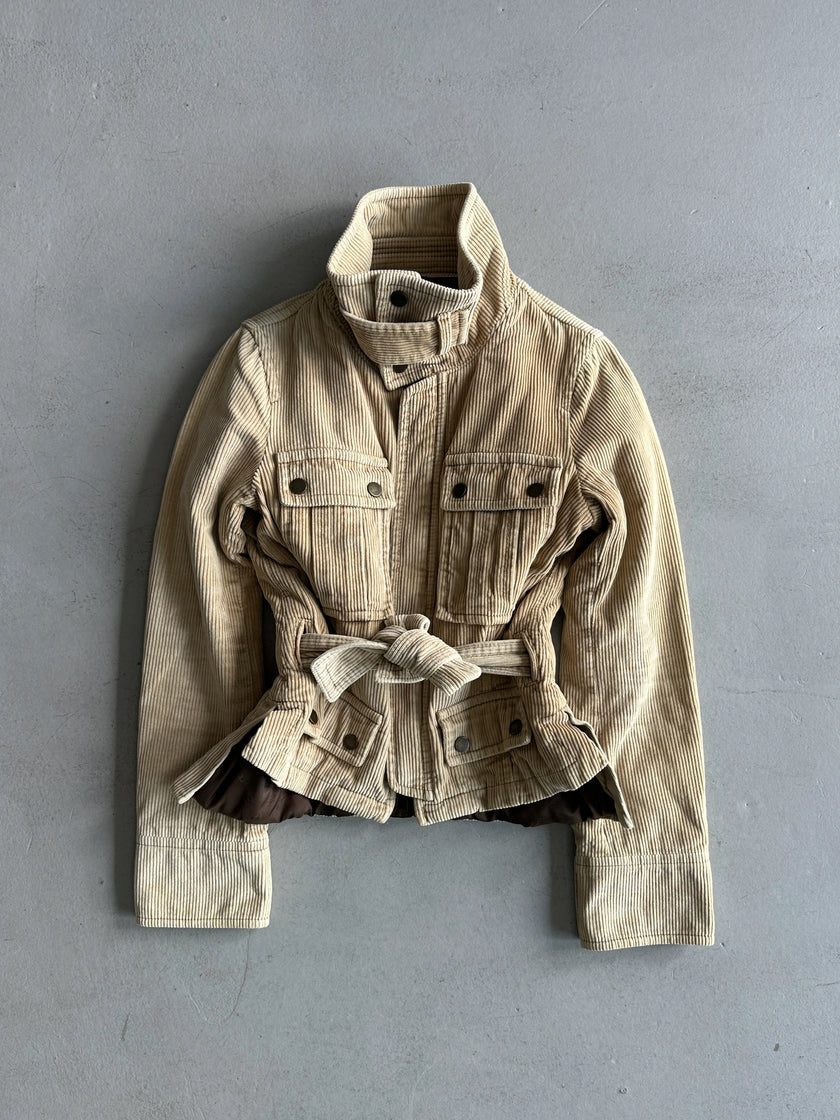 DSQUARED2 - F/W 2004 CORDUROY BELTED MULTI POCKET JACKET