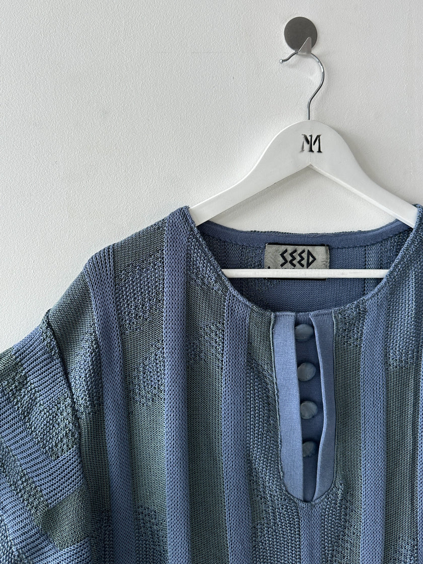ARRSTON VOLAJU BY KOHSHIN SATOH - 1980s SOFT KNIT T-SHIRT