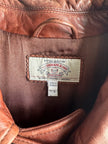 ARMANI JEANS - 1990s STRAIGHT FIT LEATHER JACKET