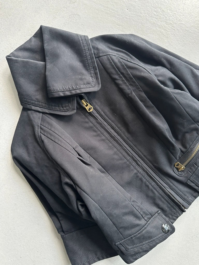 ARMANI EXCHANGE - 2000s CROP FIT JACKET WITH WIDE COLLAR