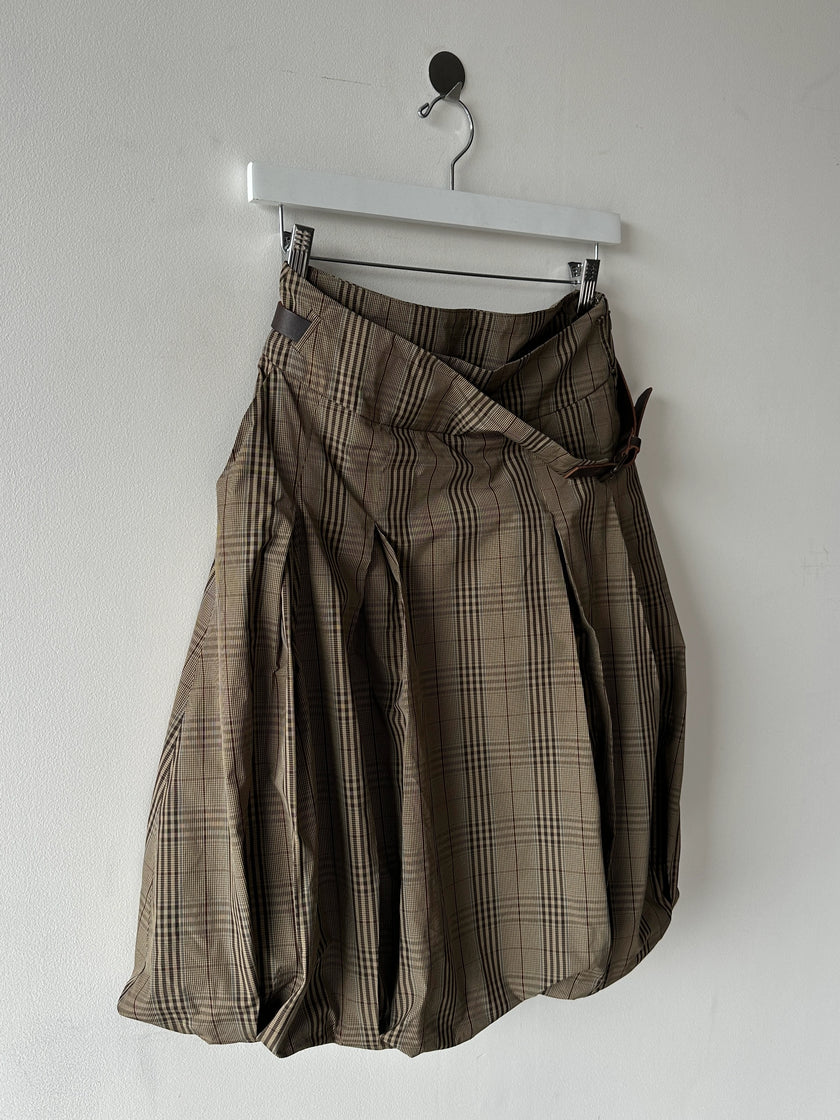 ITALIAN LABEL early 2000s BALLOON SKIRT WITH WRAP FRONT WAIST