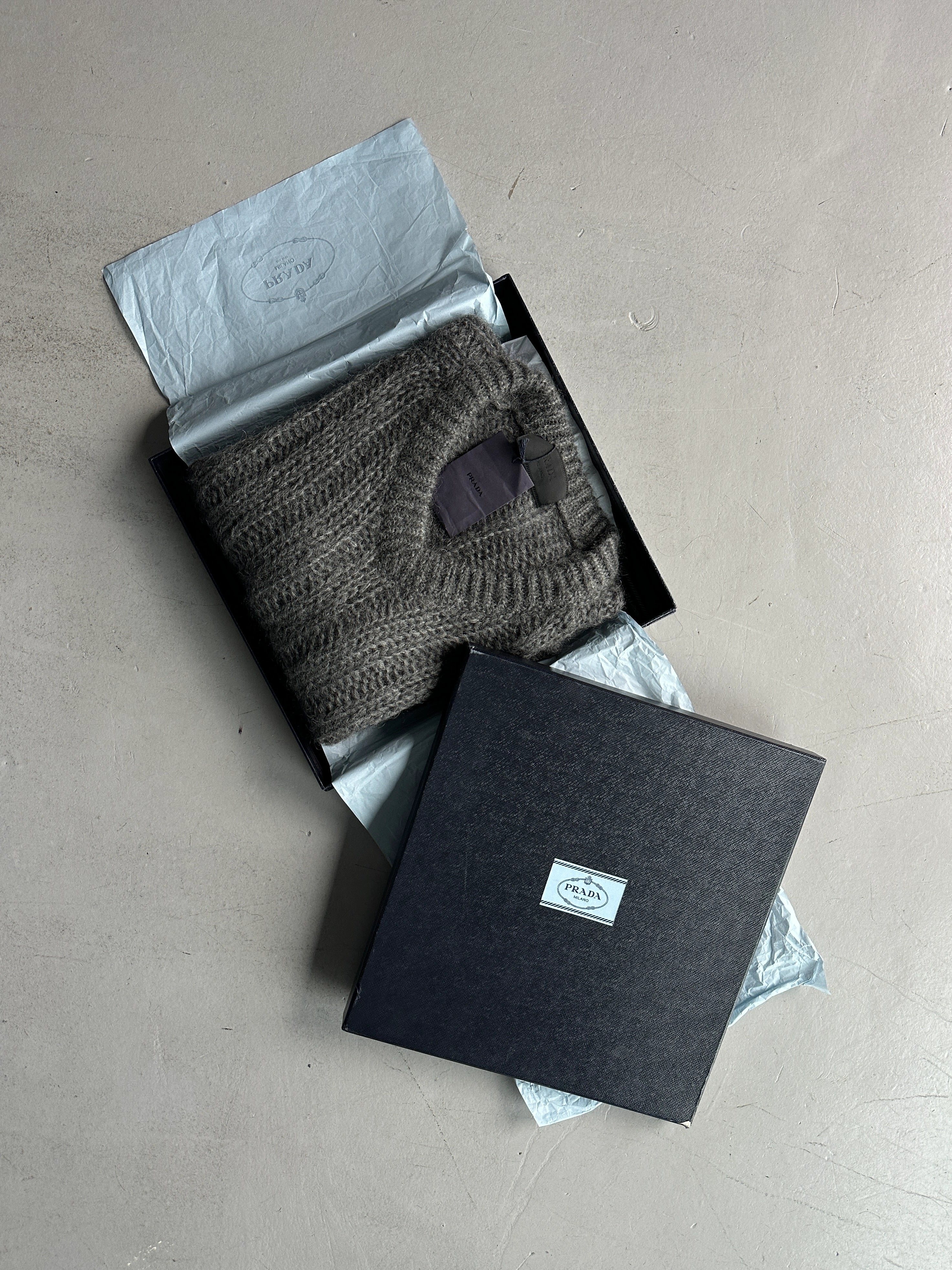 PRADA - A/W 2019 MOHAIR V NECK KNIT JUMPER