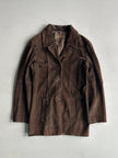 KATHARINE HAMNETT - 1990s STRAIGHT FIT SUEDE JACKET