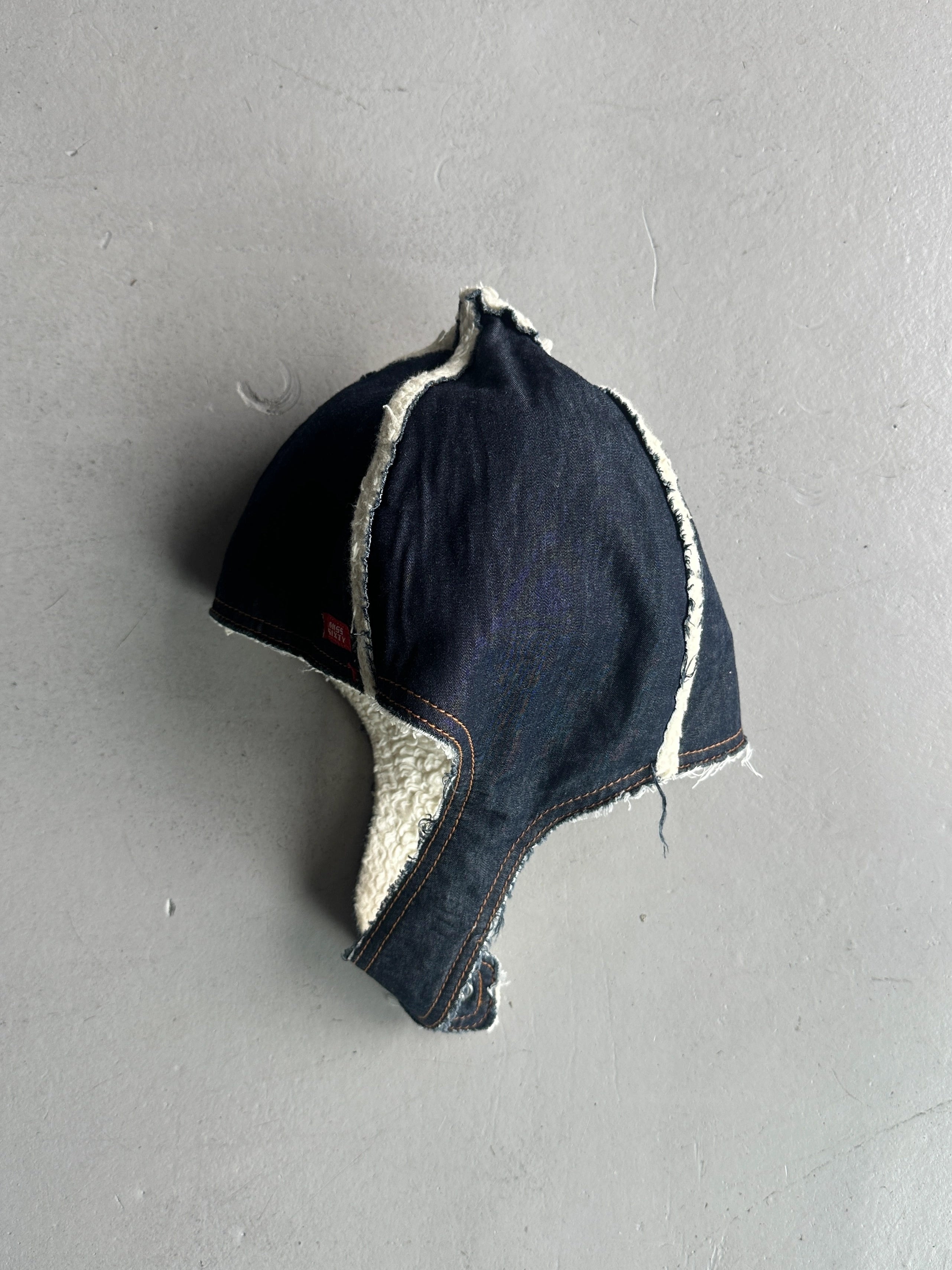 MISS SIXTY - 2000s SHEARLING AVIATOR HAT