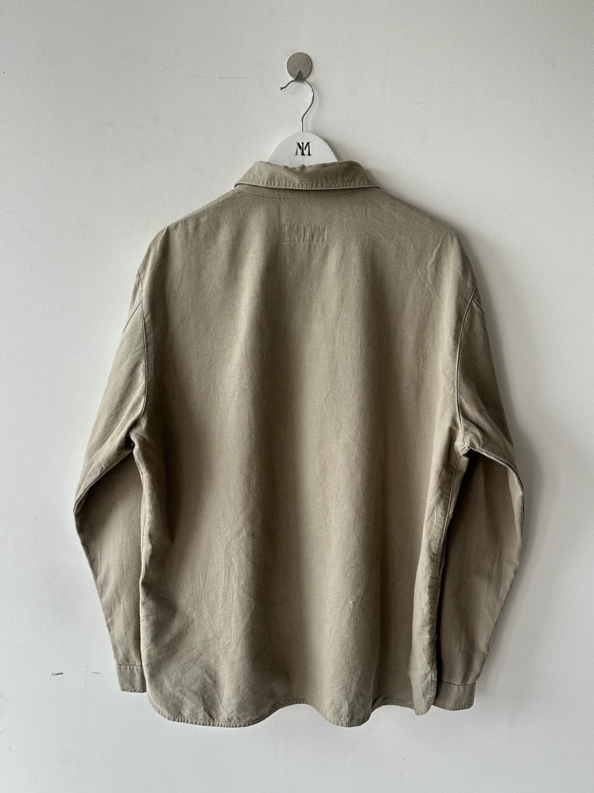 ARMANI JEANS - early 1990s ZIPPED CANAPA SHIRT
