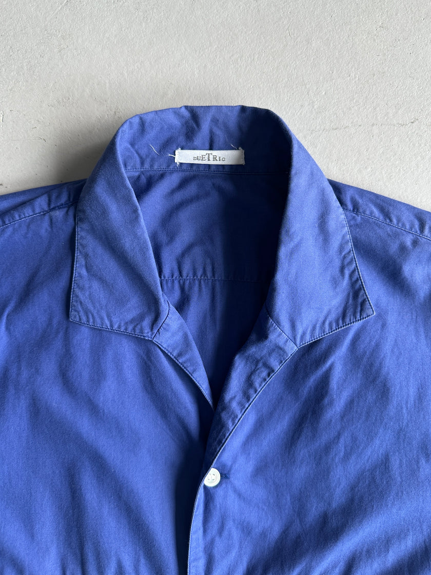 ISSEY MIYAKE DUETRIO - 1980s COLOUR BLOCK HALF SHIRT SLEEVE