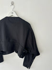 YOHJI YAMAMOTO - S/S 2014 CROPPED JACKET WITH SCULPTURAL LAPELS
