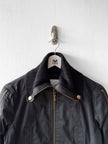 ICEBERG  - circa F/W 2003 STRAIGHT FIT JACKET WIT ZIP DETAILS AND KNIT INSERTS AT SLEEVE