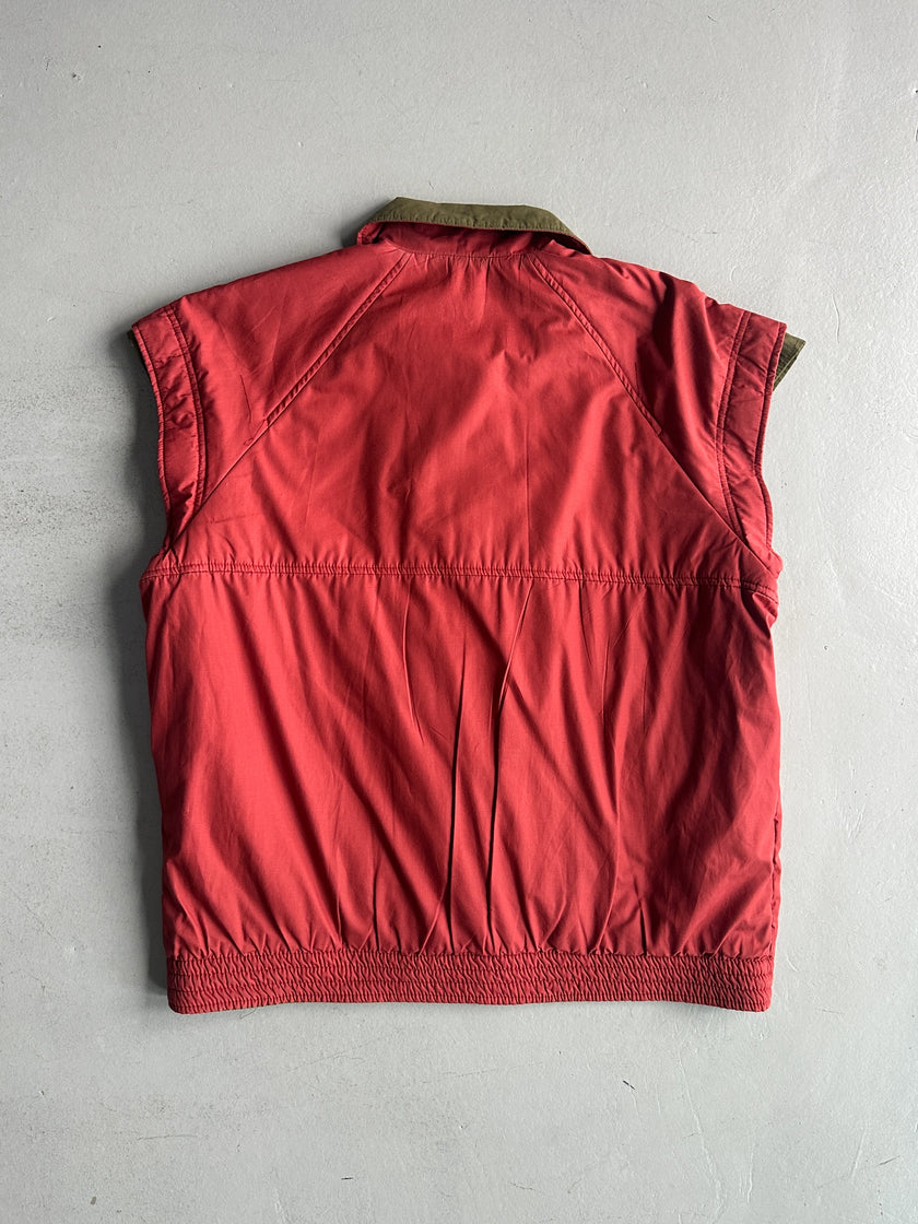 YVES SAINT LAURENT - 1980s 2 IN 1 REVERSIBLE BOMBER JACKET WITH ZIP AT COLLAR