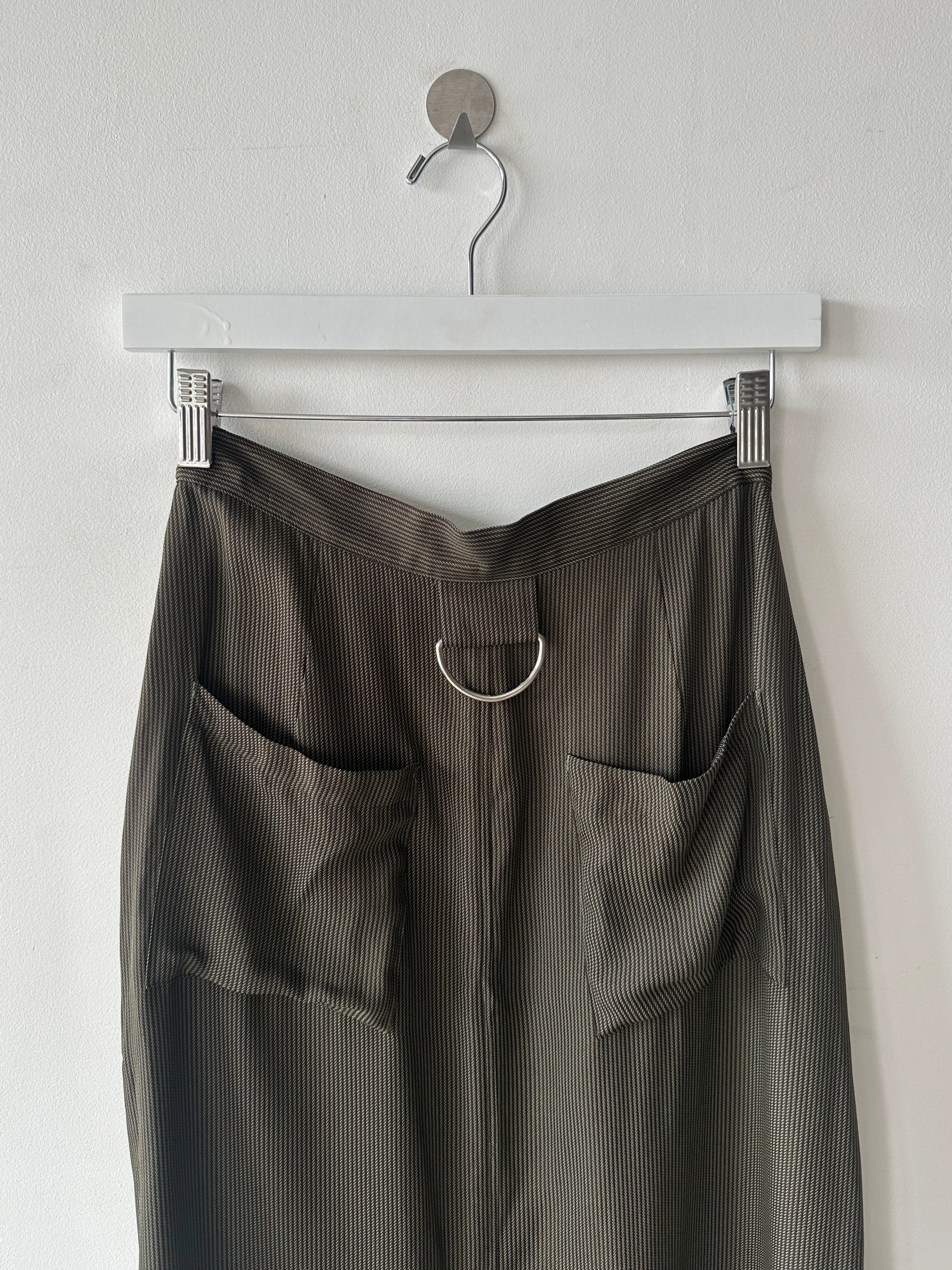 JAPANESE LABEL 2000s MAXI SKIRT WITH SIDE POCKETS