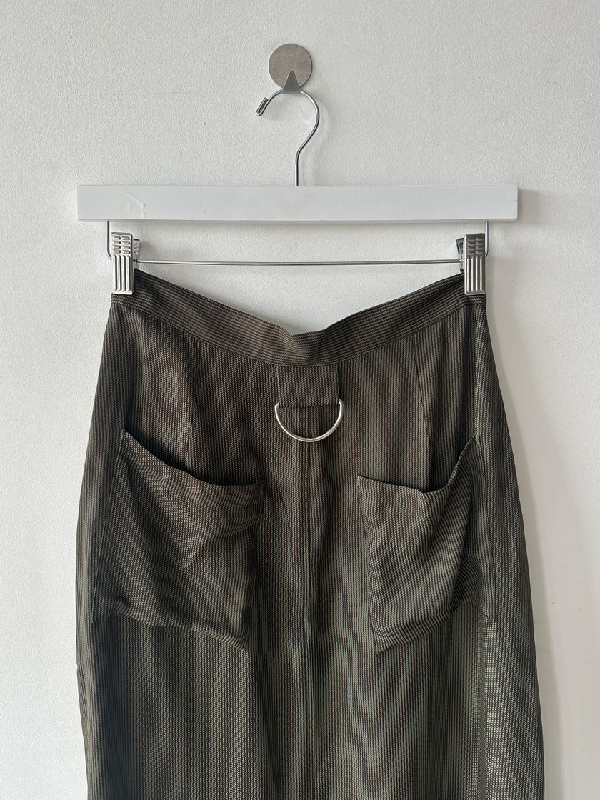 JAPANESE LABEL 2000s MAXI SKIRT WITH SIDE POCKETS