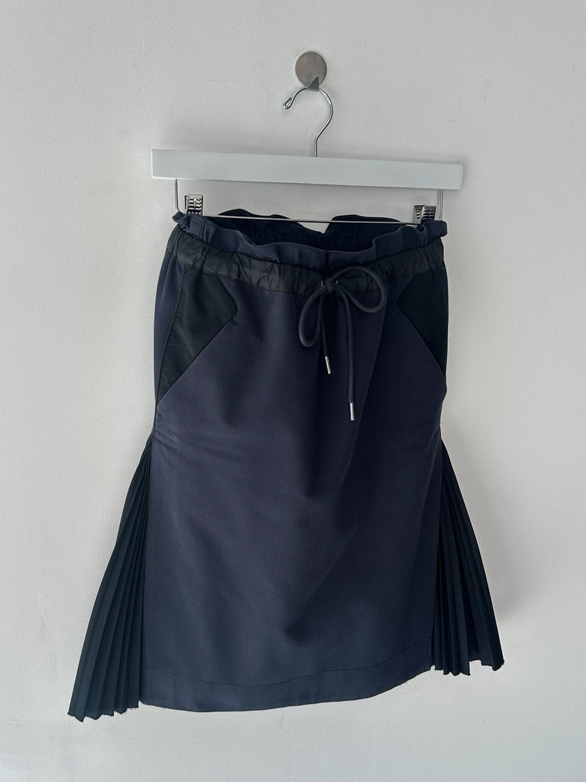 SACAI -  F/W 2017 SKIRT WITH PLEATED SIDE INSERTS