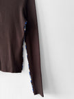 FENDI - 1990s CARDIGAN WITH CONTRASTING STRIPED DETAILS