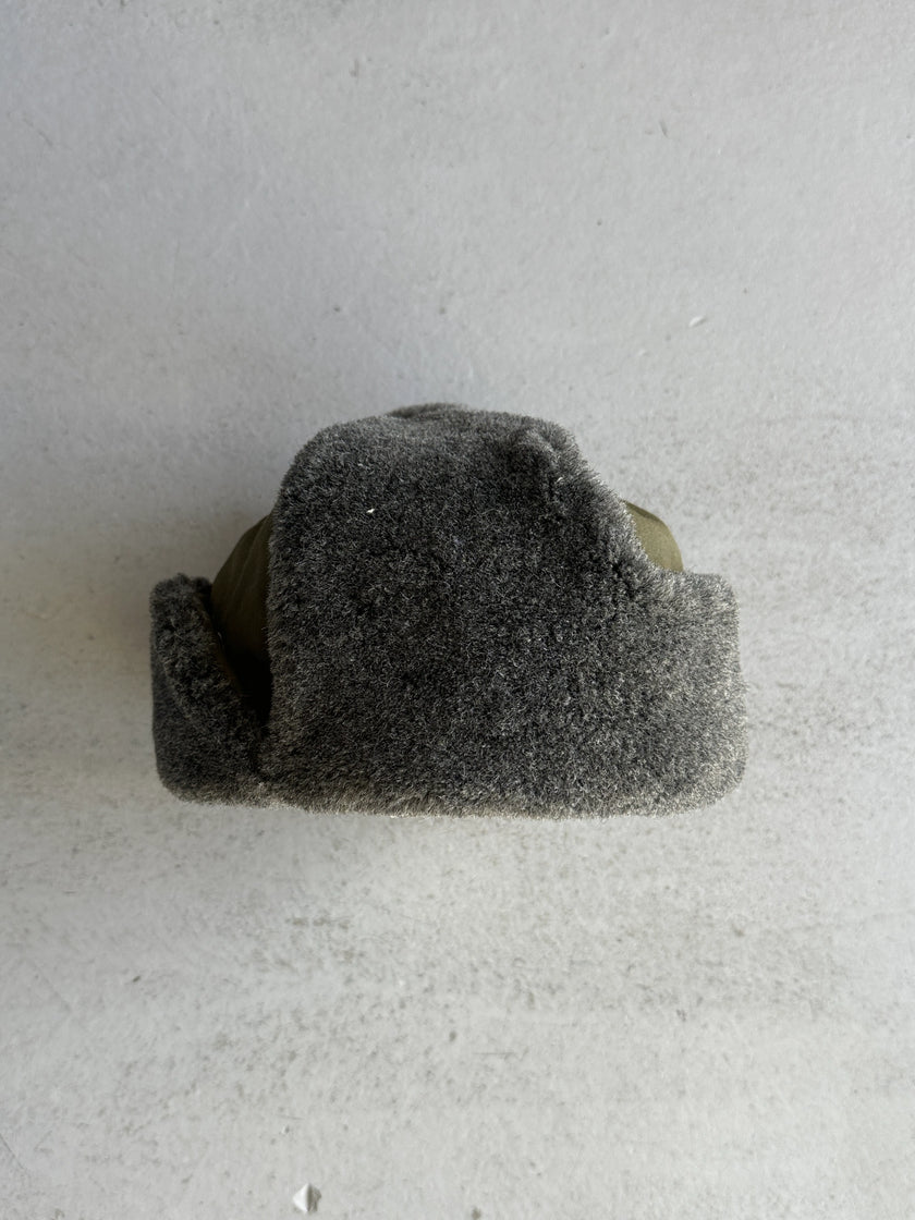 early 2000s TRAPPER SHEARLING HAT