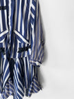 SACAI - F/W 2017 STRIPED JACKET WITH ASYMMETRICAL LAYERED HEM