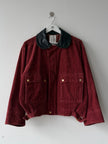 JAPANESE LABEL - 1990s CORDUROY JACKET WITH CONTRASTING LEATHER COLLAR
