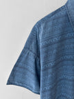 ARMANI JEANS - early 1990s JACQUARD PRINT SHORT SLEEVE SHIRT
