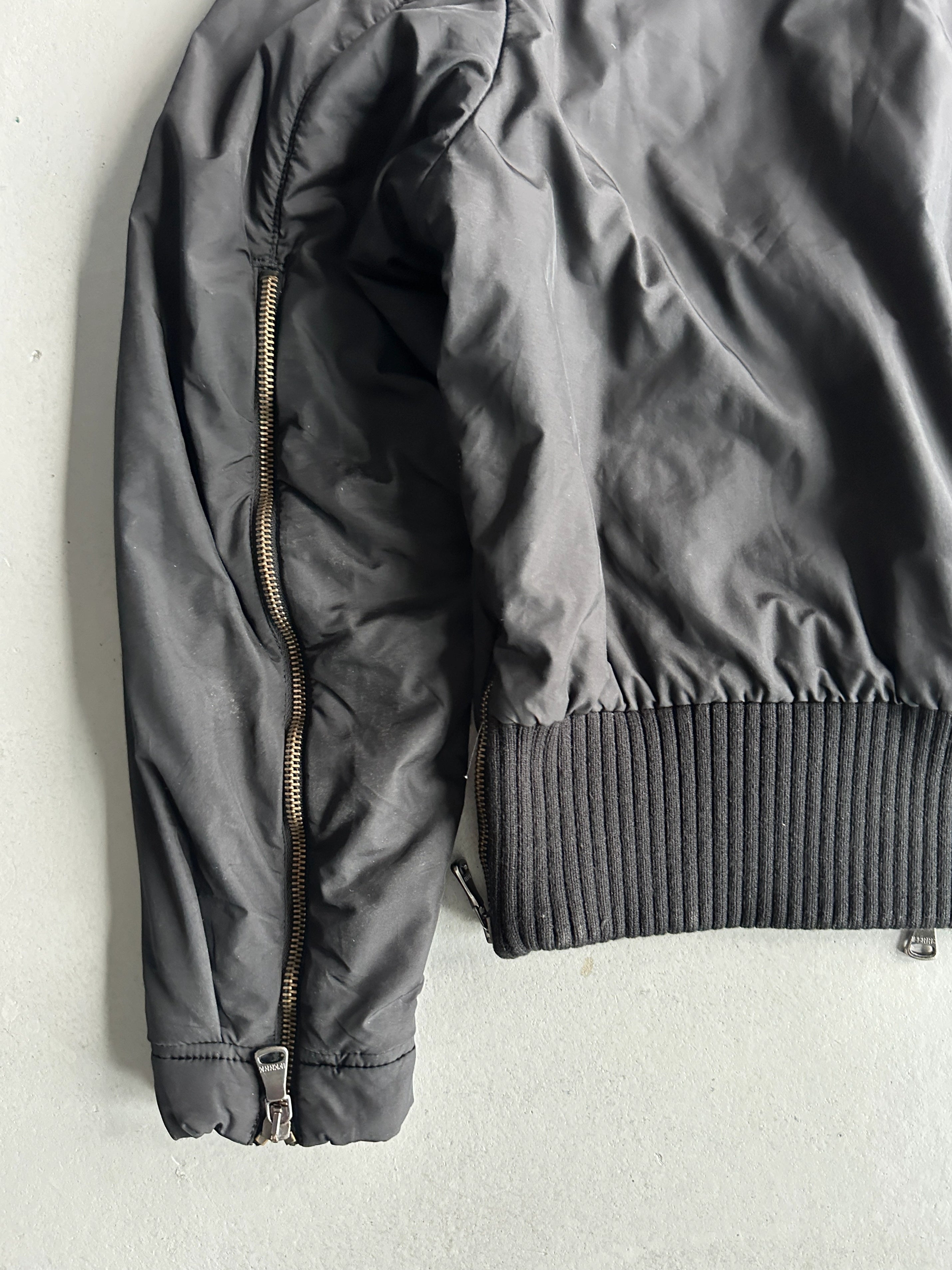 GIANFRANCO FERRÉ - 1990s MULTI ZIP CROP FIT BOMBER JACKET