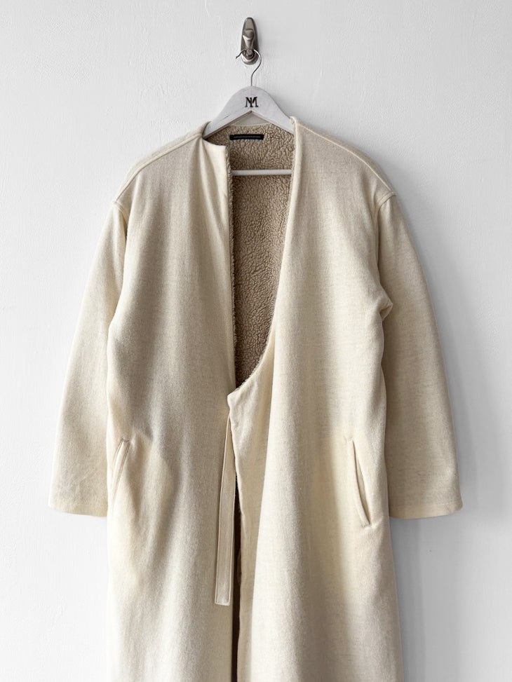 YOHJI YAMAMOTO Y'S  - F/W 2021 OPEN FRONT REVERSIBLE WOOL COAT