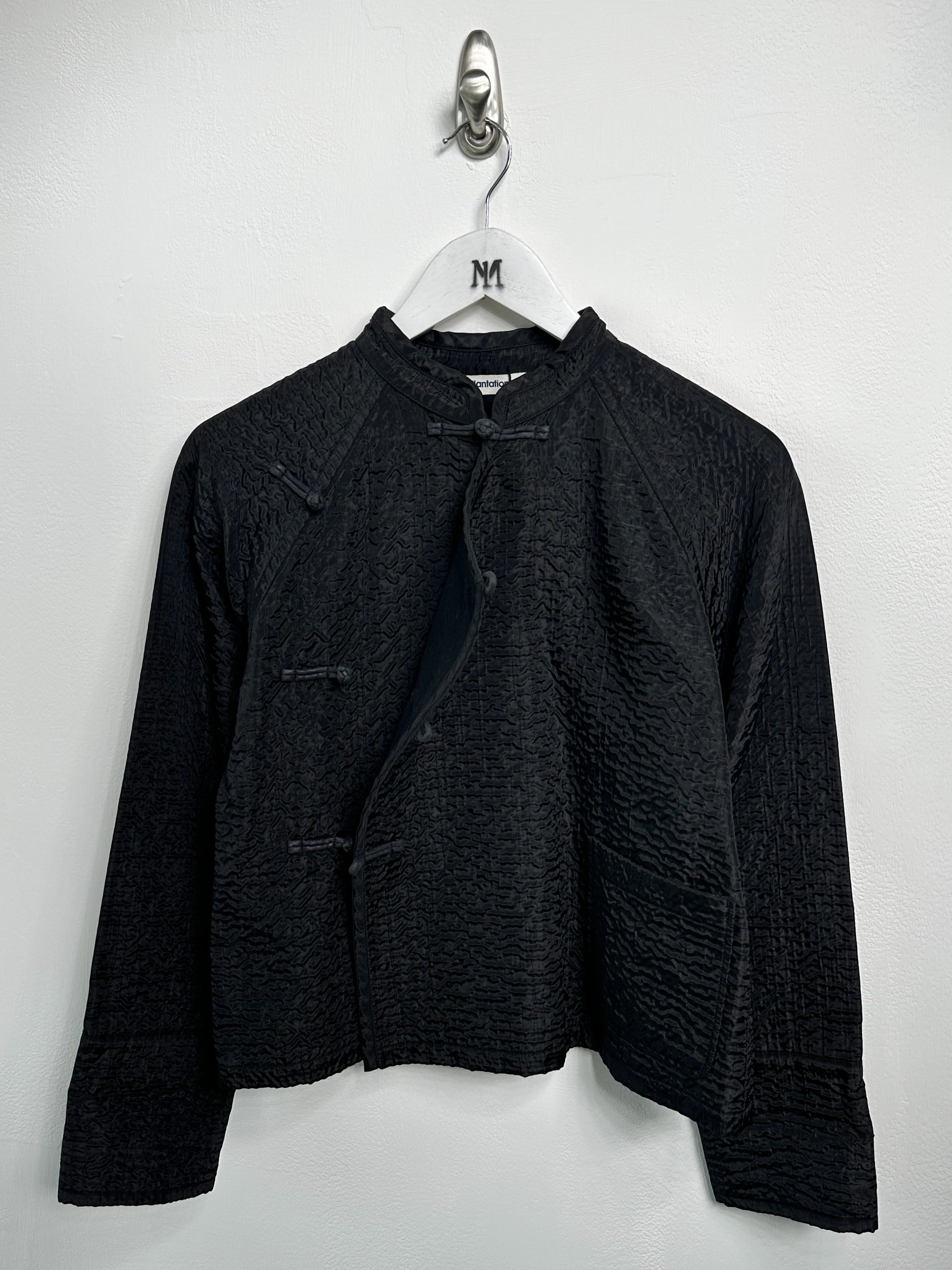 ISSEY MIYAKE PLANTATION - 1990s FROG CLOSURE TEXTURED JACKET