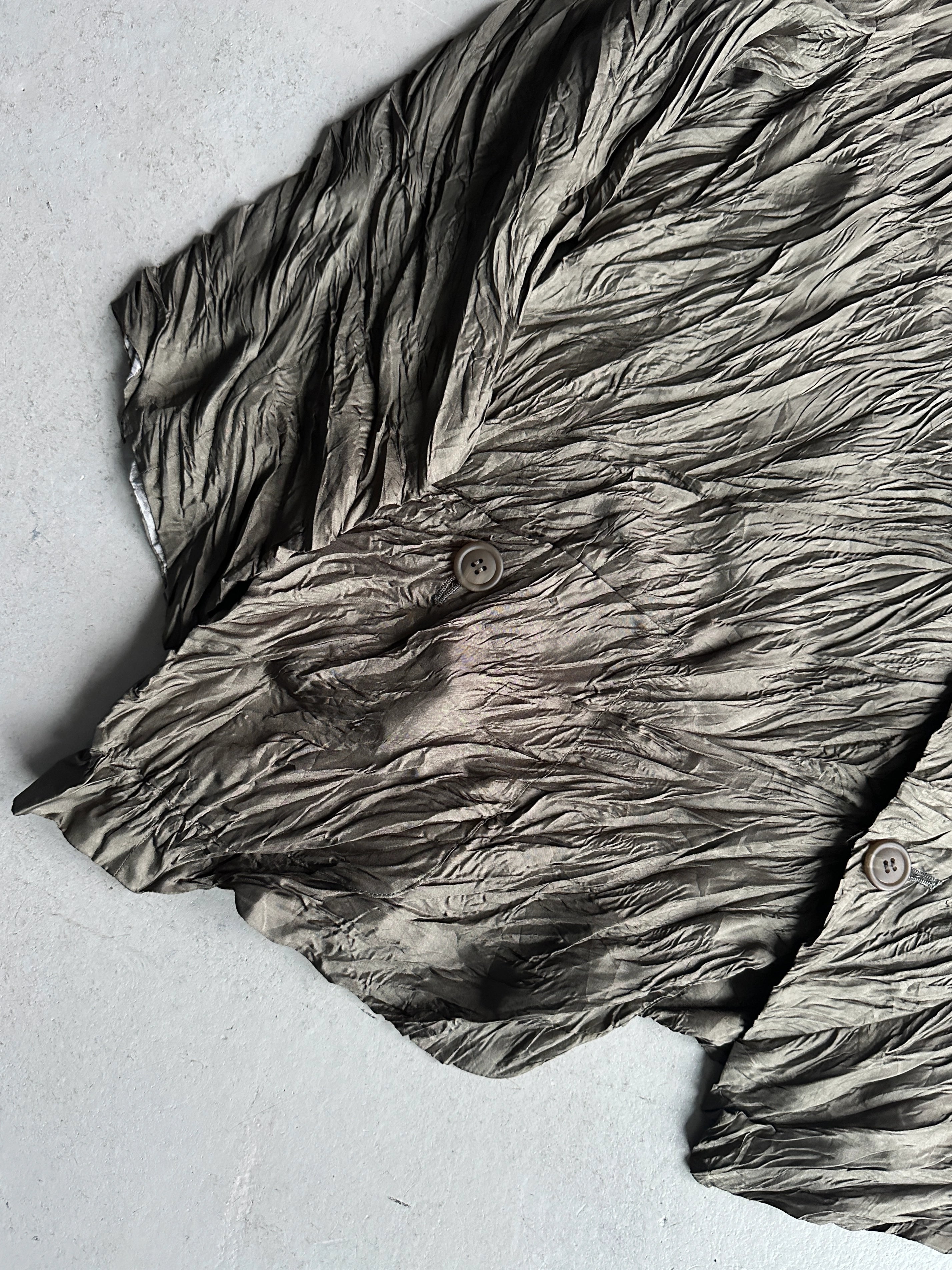 ISSEY MIYAKE MEN - F/W 1996 ASYMMETRIC CRINKLED SHIRT