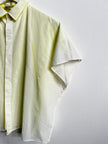 ISSEY MIYAKE - S/S 2014 LAYERED BLOUSE WITH CONTRASTING YELLOW INNERN LAYER
