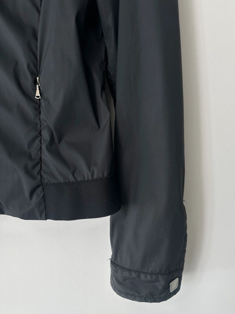 JOHN RICHMOND - early 2000s NYLON JACKET WITH TRIPLE ZIP AT COLLAR