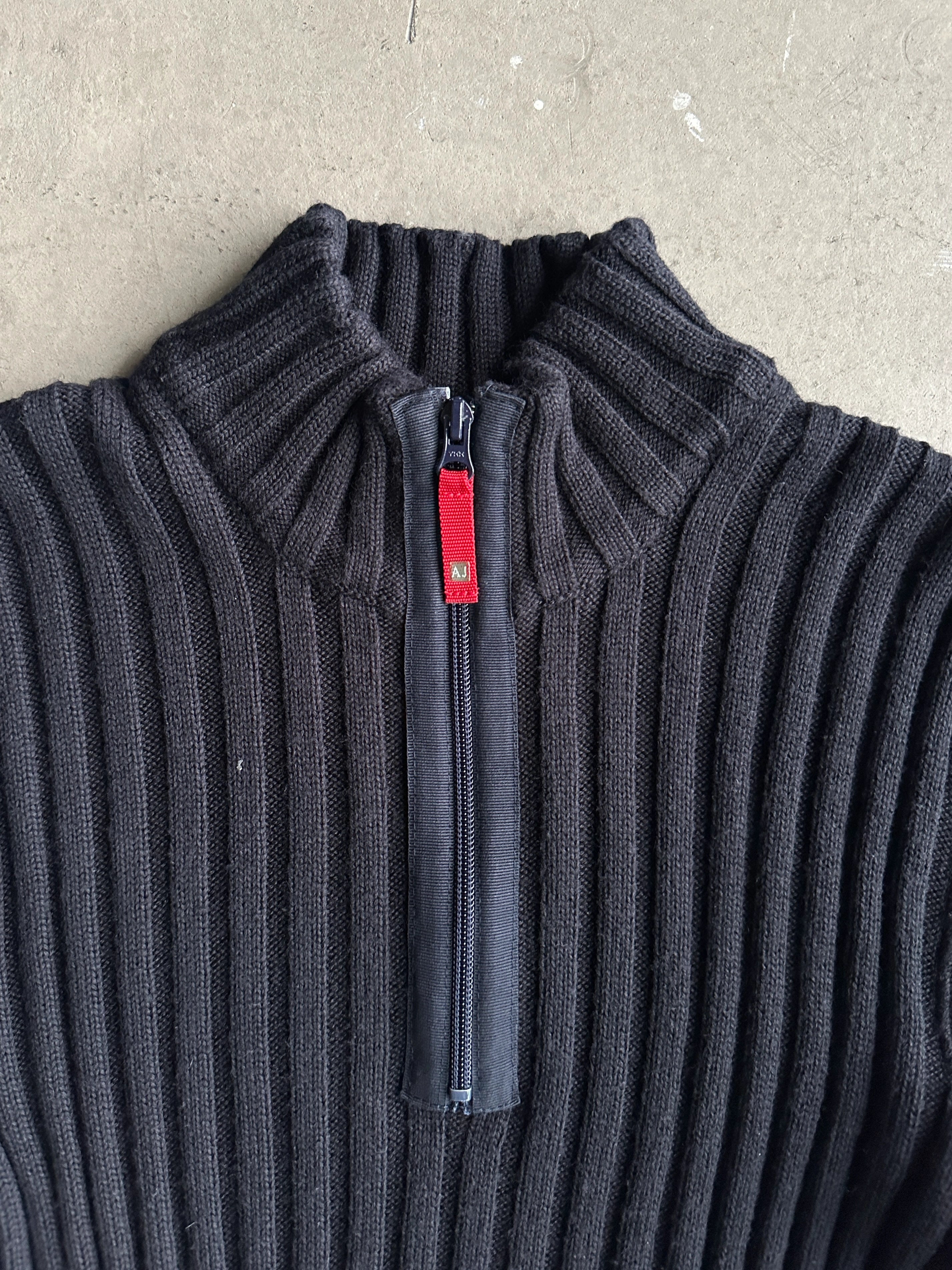 ARMANI JEANS - 1990s CHUNKY KNIT JUMPER