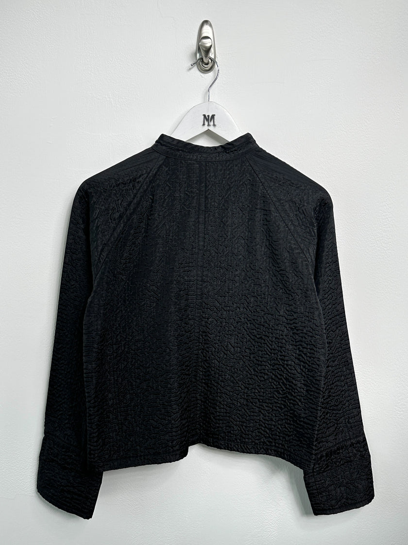 ISSEY MIYAKE PLANTATION - 1990s FROG CLOSURE TEXTURED JACKET