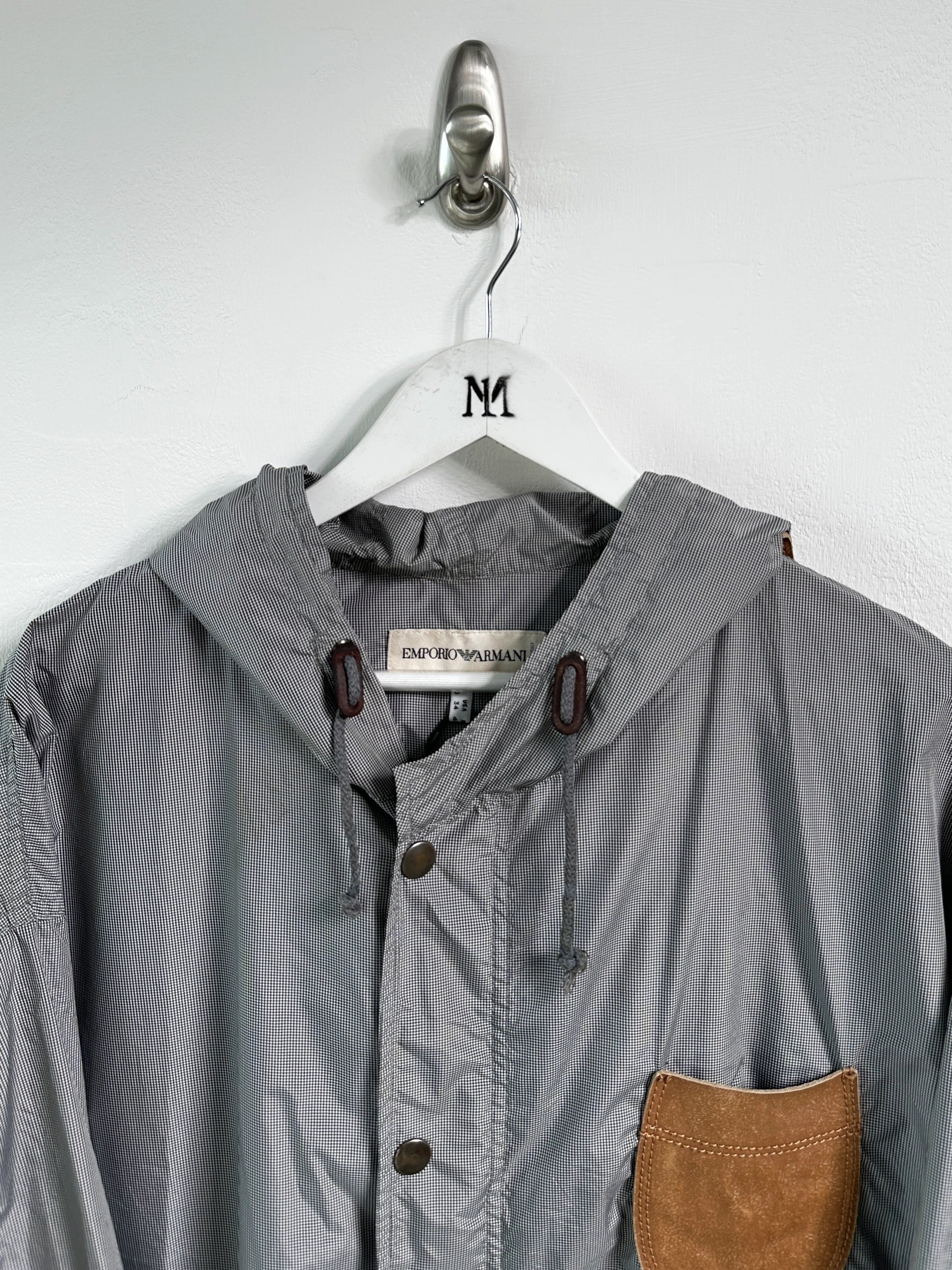 EMPORIO ARMANI - late 1990s MICRO CHECK HOODED PARKA