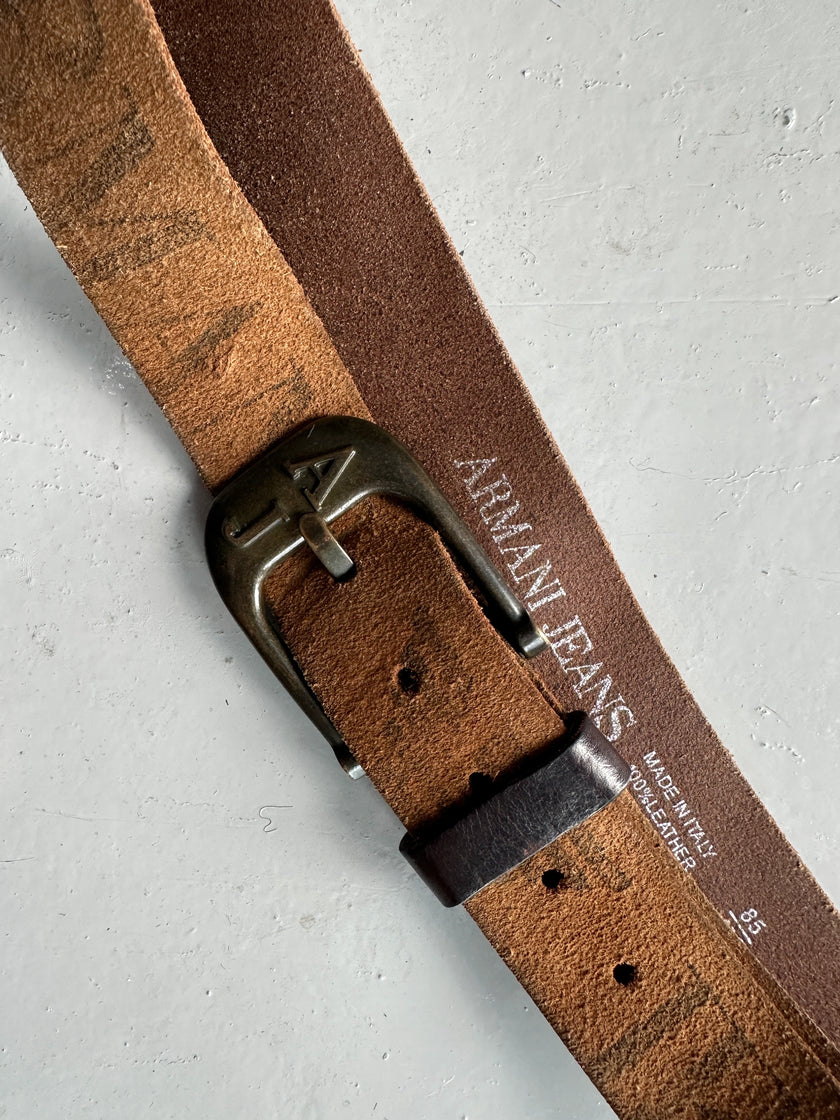 ARMANI JEANS - early 2000s SUEDE BELT