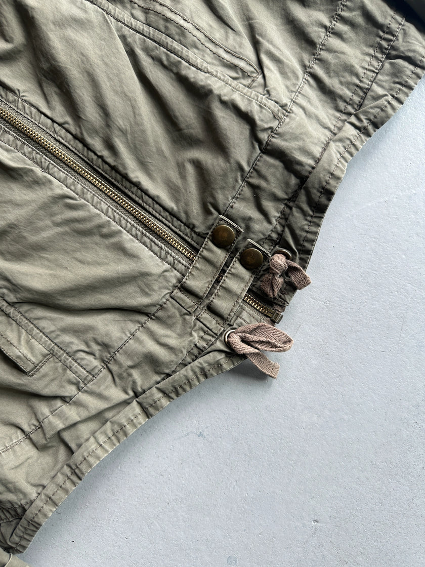 2000s CARGO JACKET WITH STRAPS DETAIL