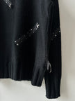 JOHN RICHMOND - F/W 2003 HIGH NECK CHUNKY KNIT BONDAGE JUMPER