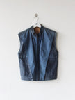 GIANNI VERSACE 1980s PANELED LEATHER GILET