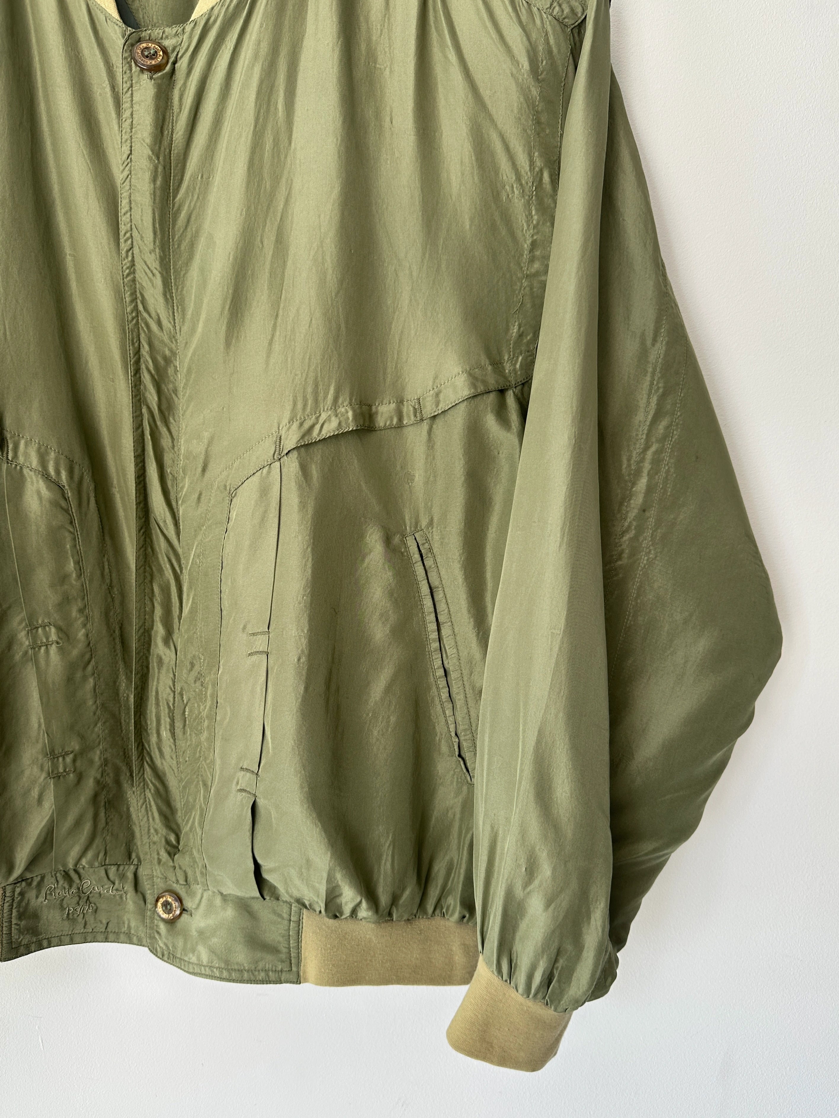 PIERRE CARDIN - 1990s SILK BOMBER JACKET