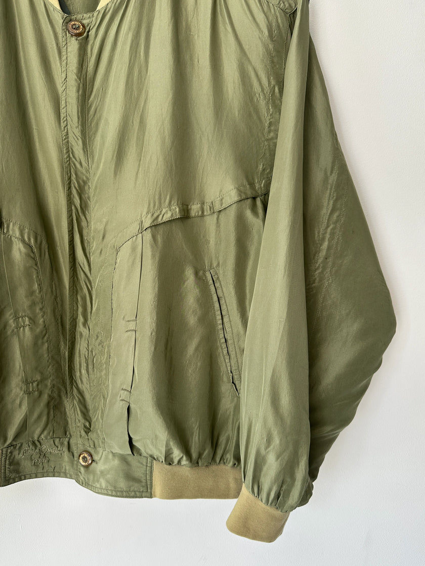 PIERRE CARDIN - 1990s SILK BOMBER JACKET