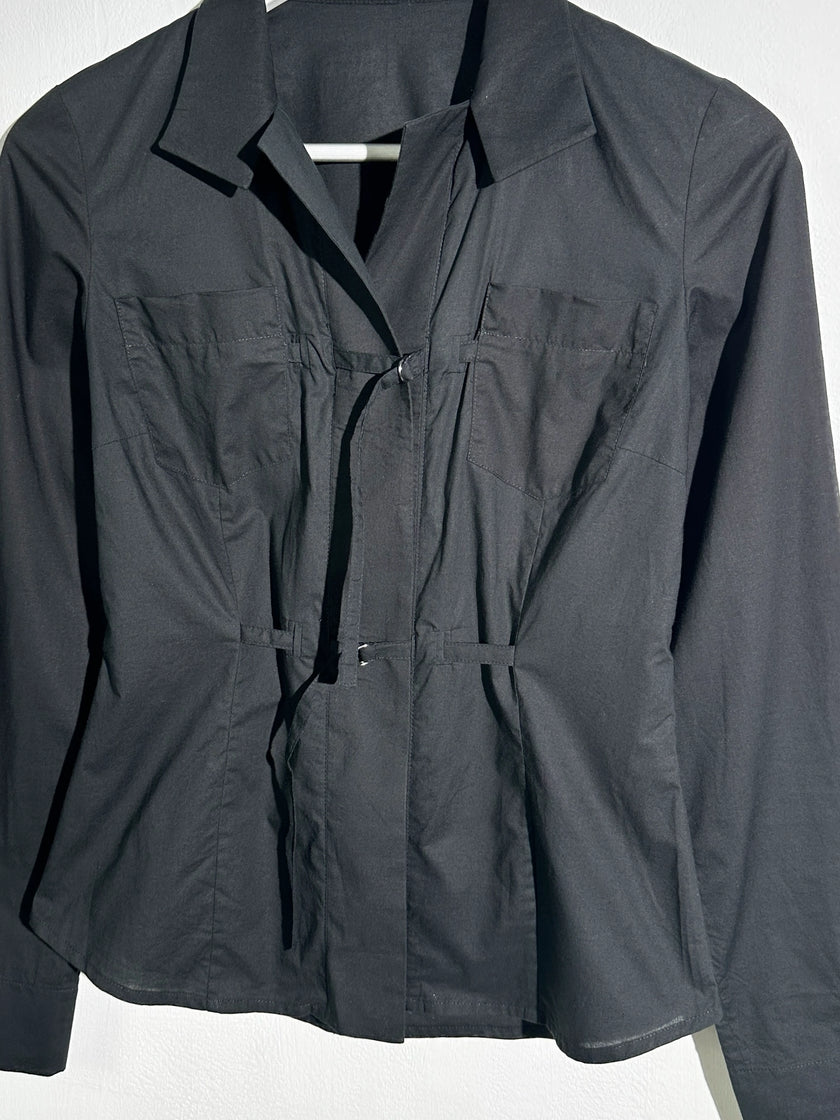 CIVIDINI - S/S 2003 FRONT STRAPS LONG SLEEVE SHIRT