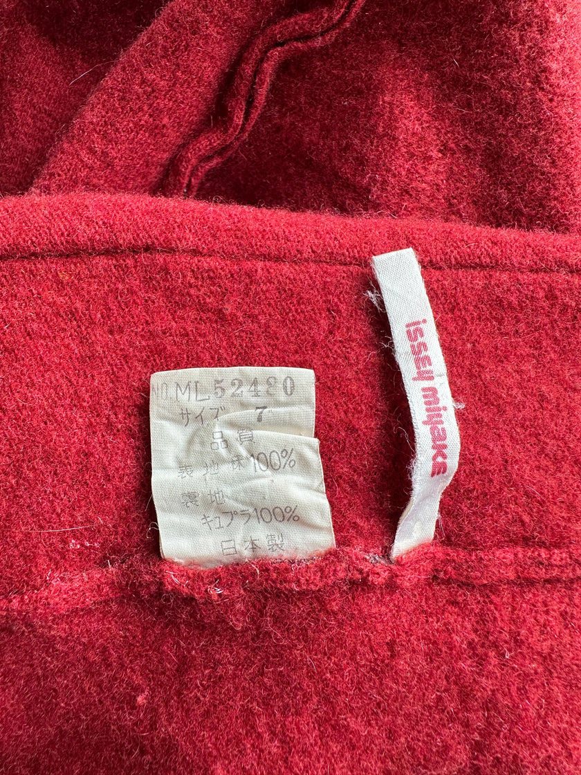 ISSEY MIYAKE - 1970S KNITTED CARDIGAN WITH ASYMMETRICAL POCKET