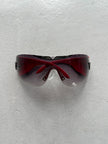 EMPORIO ARMANI  - 1990s OVERSIZED SHIELD SUNGLASSES