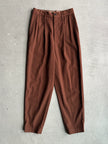 COMME DES GARÇONS TRICOT - A/W 1980 FRONT PLEATS HIGH WAIST TROUSERS