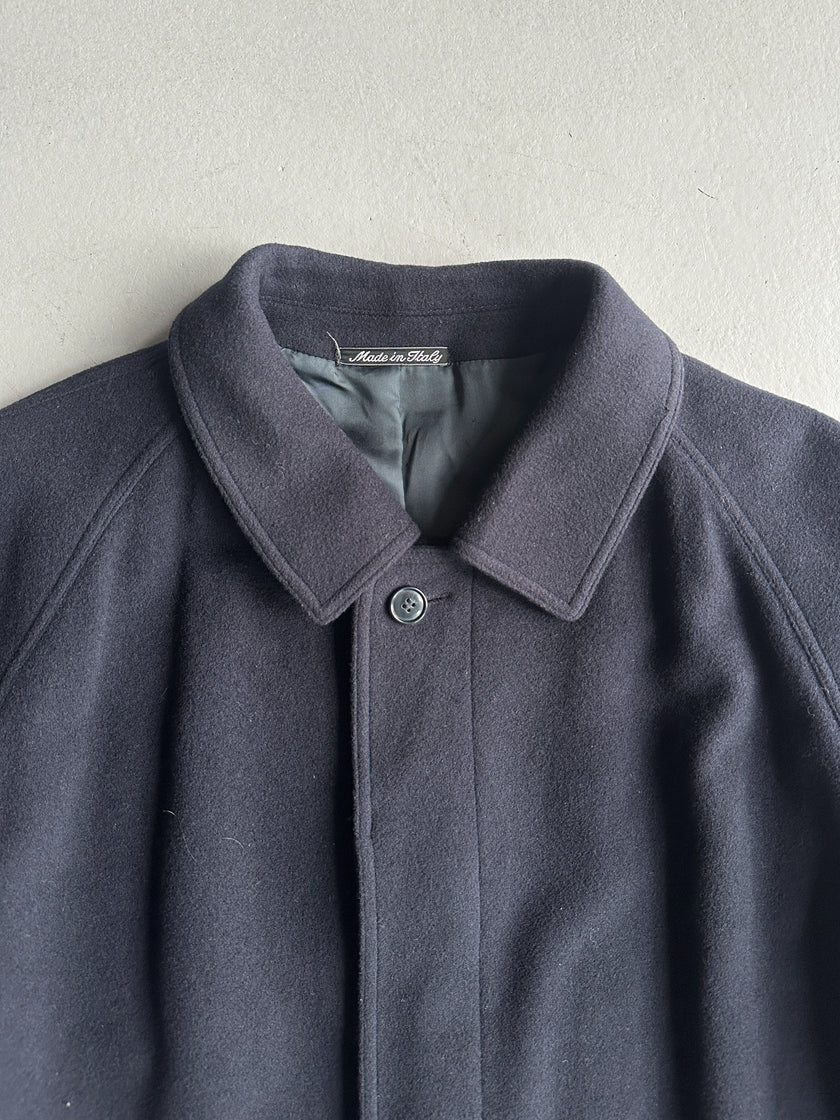EMPORIO ARMANI - 1980s DROPPED SHOULDERS LONG COAT
