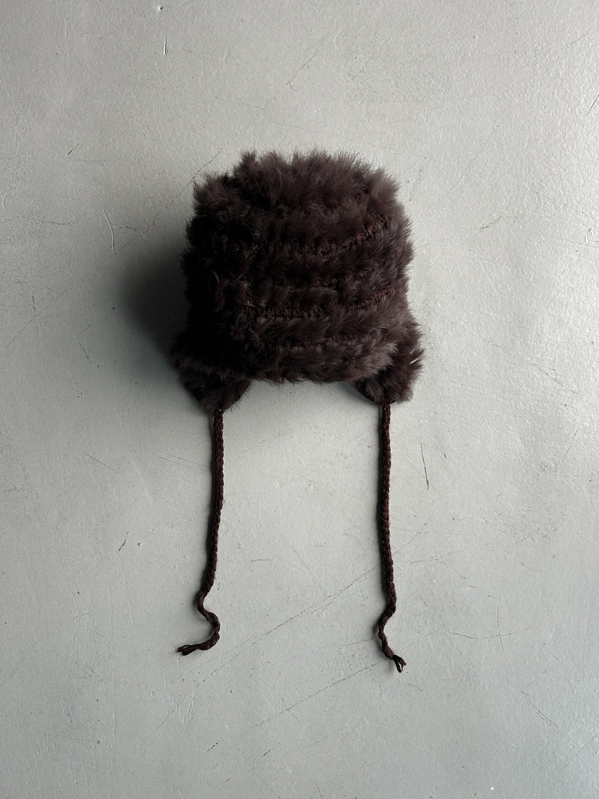 1970s RABBIT FUR HAT