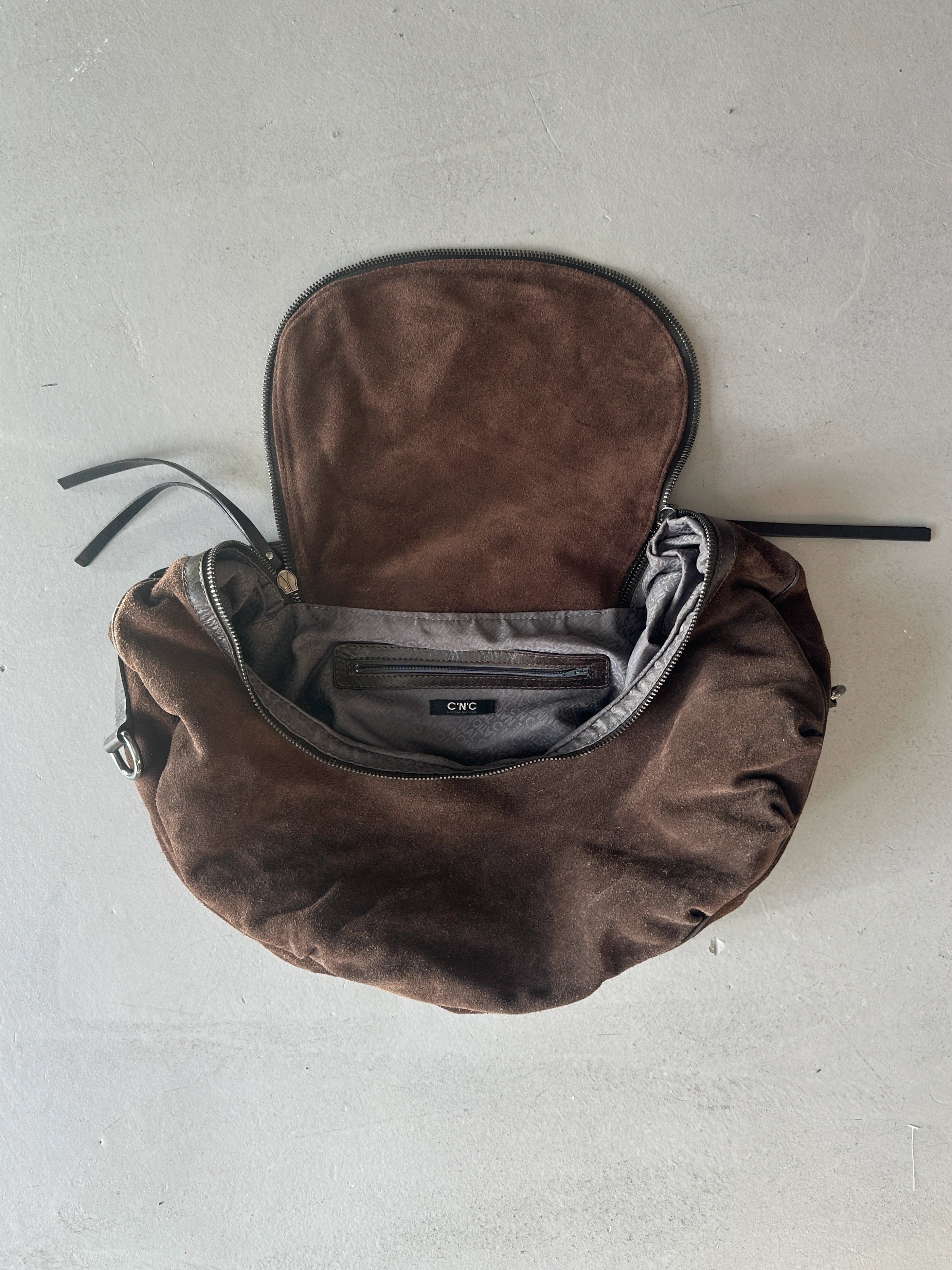 C'N'C COSTUME NATIONAL - F/W 2010 SUEDE LARGE HOBO BAG
