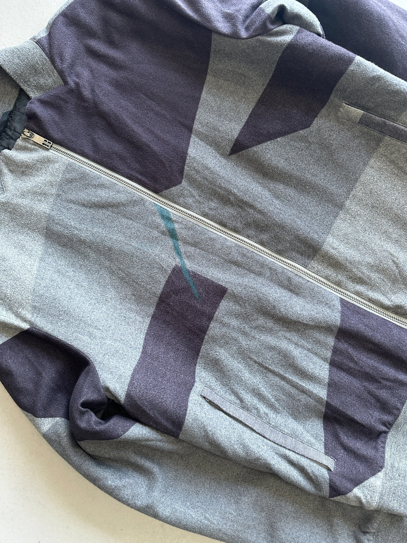 DIRK BIKKEMBERGS - 1990s SAMPLE BOTTLE NECK OVERSIZED BOMBER JACKET