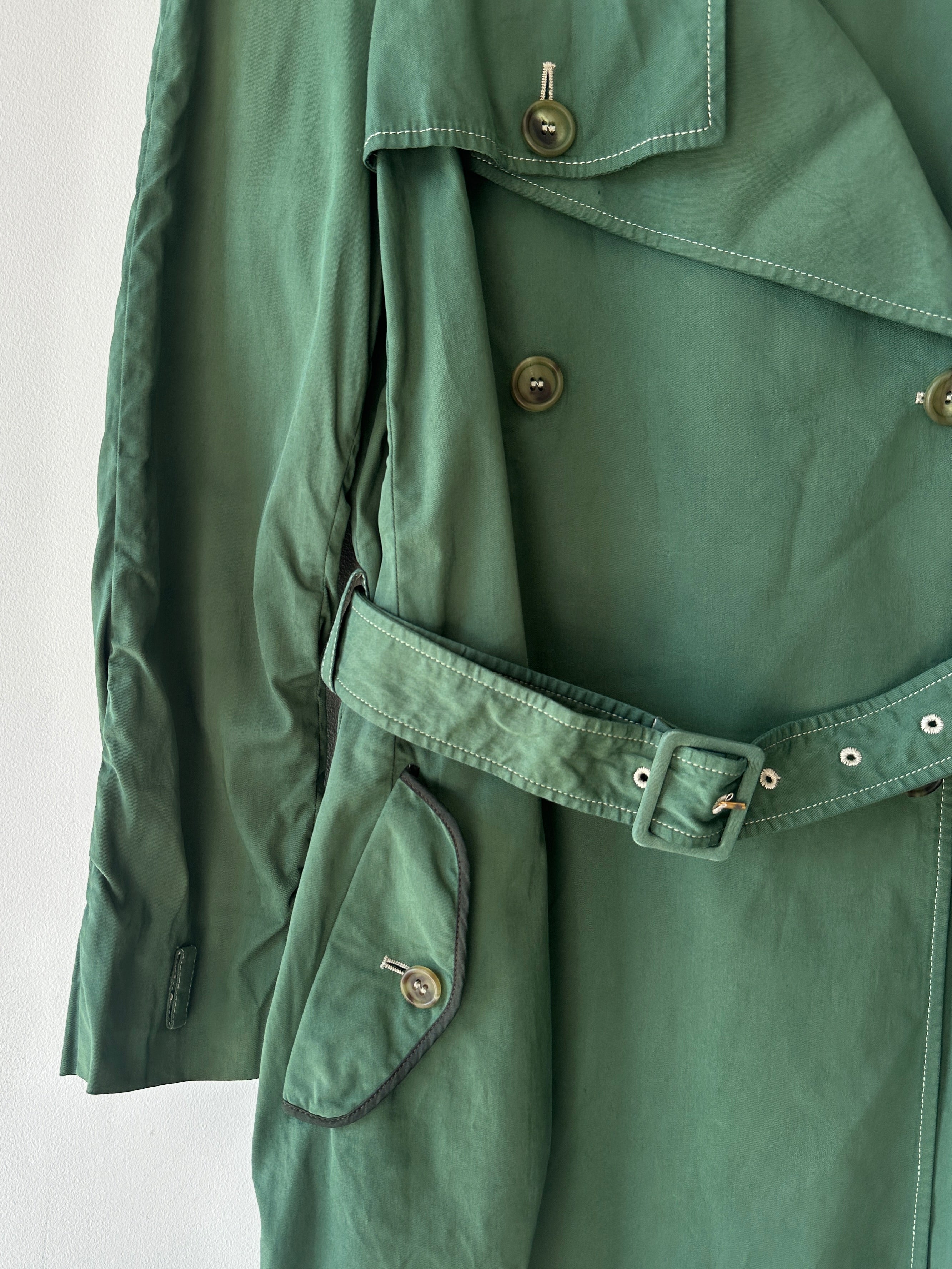 MIU MIU - early 2000s DOUBLE BREASTED TRENCH COAT