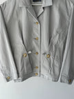 ISSEY MIYAKE - 1980s TEXTURED COTTON BOMBER JACKET