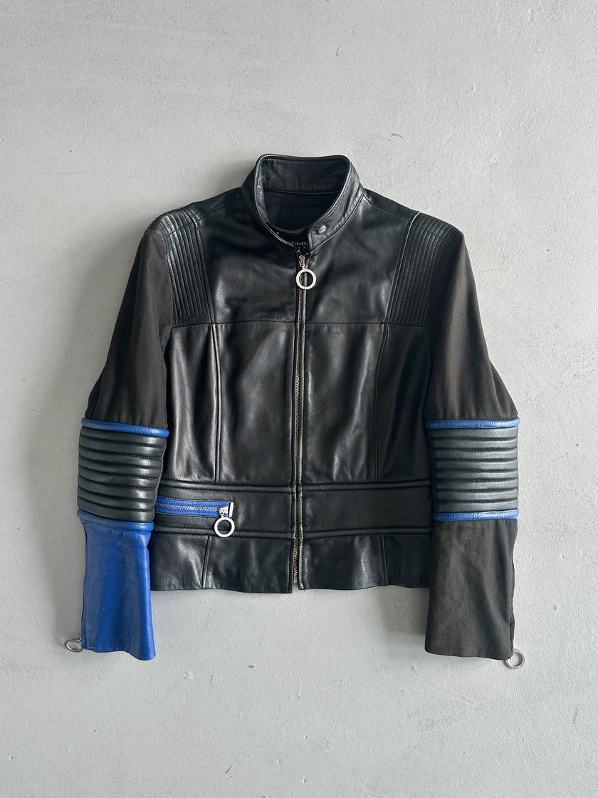 GIANFRANCO FERRÉ - 1990s BIKER LEATHER JACKET
