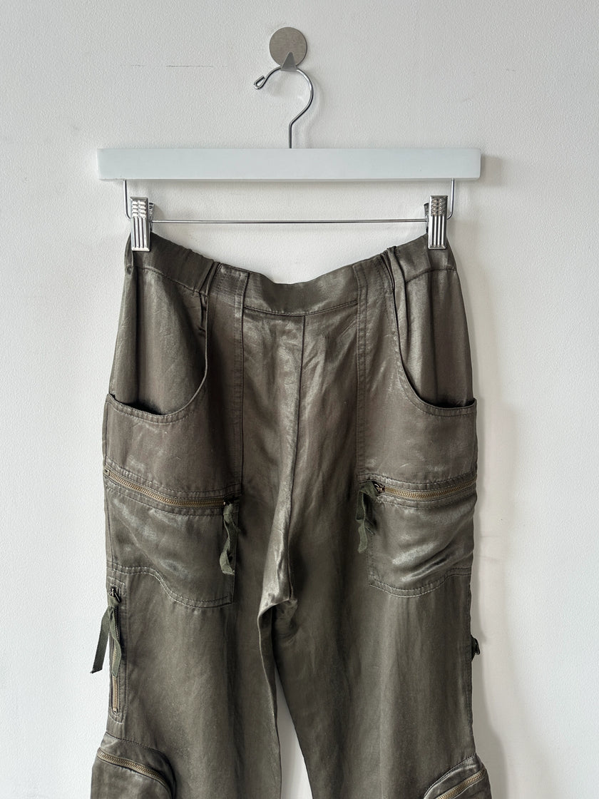 ICEBERG - early 2000s CROPPED CARGO TROUSERS