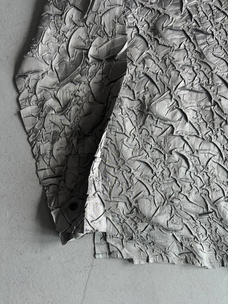 YOSHIYUKI KONISHI - 1990s 3D METALLIC LONG SLEEVE SHIRT