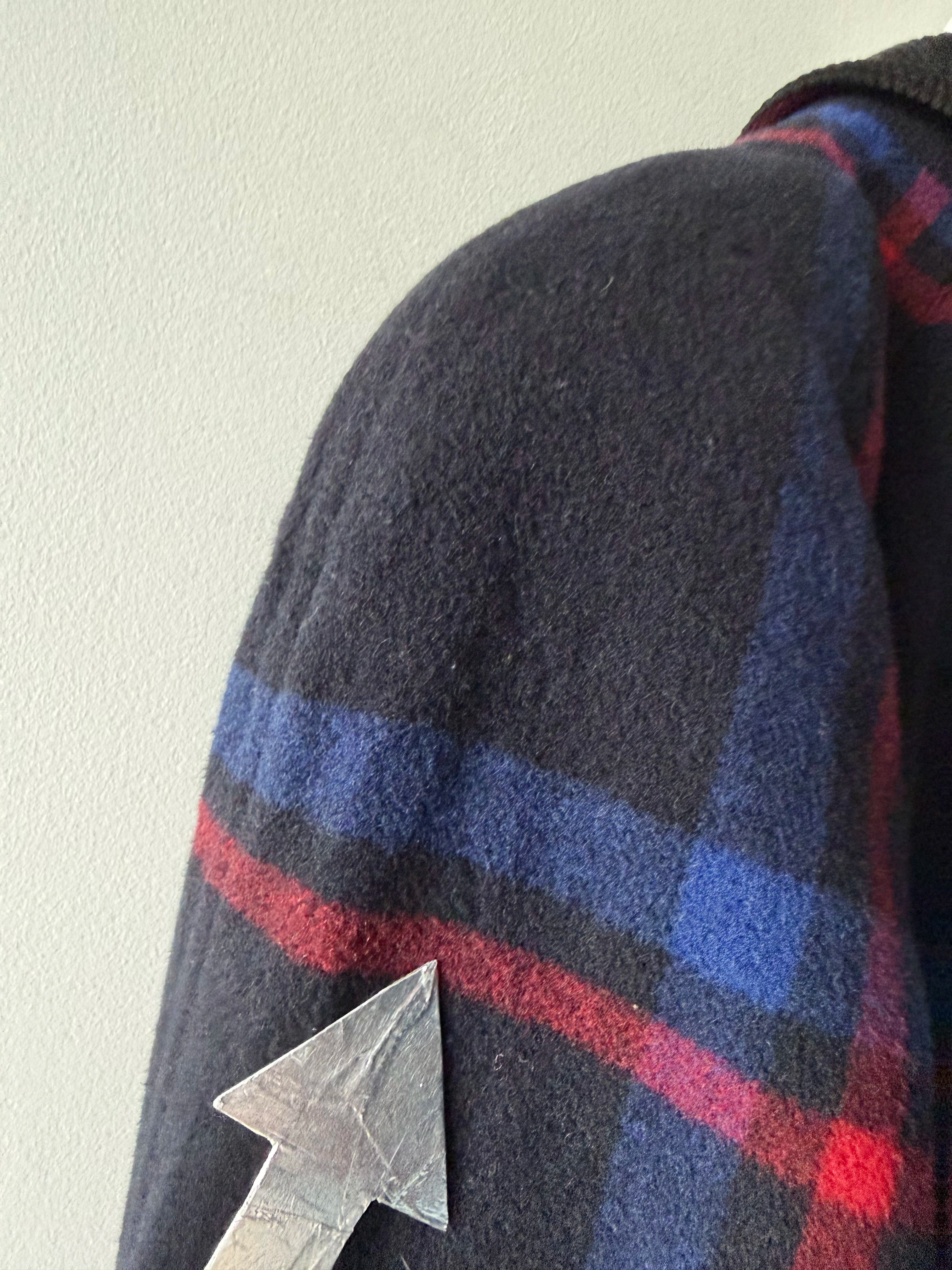 VALENTINO - 1980s BOXY FIT PLAID BOMBER JACKET